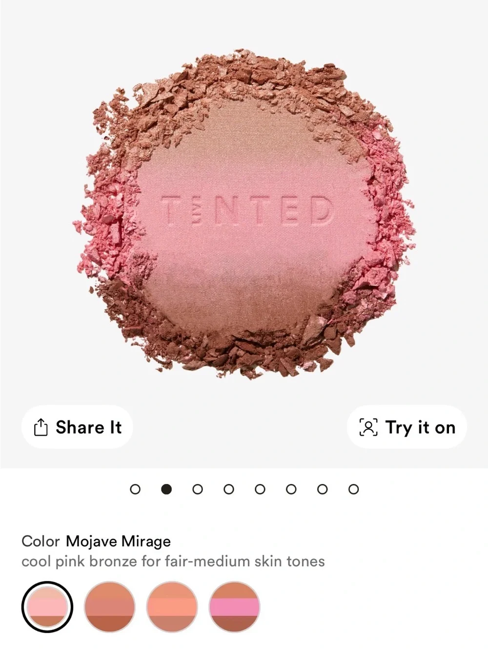 Radiant cool toned Pink Tinted Blush Duo
